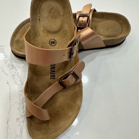 Rose Gold Sandals - Size 6 - Picture 4 of 9